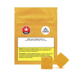 Wana - Mango Sour Soft Chews Sativa - 2x4.5g