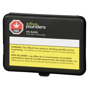 Five Founders - THC Blend Pre-Roll Indica - 5x0.5g