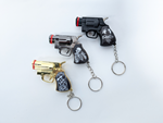 Mini revolver torch keychain  gun