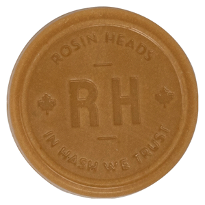 Rosin Heads - Hash Rosin Coins - Caramel Coffee Crunch - Hybrid - 1 Pack